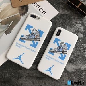 Air Jordan AJ 1 UNC Off White Matte iPhone Case